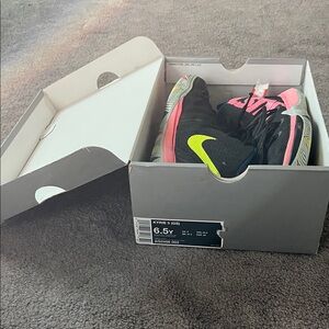 Nike Kids Kyrie 6 Black and Pink Sneakers